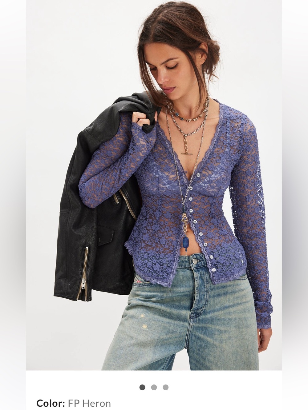 Free People Heron Lara Lace Top